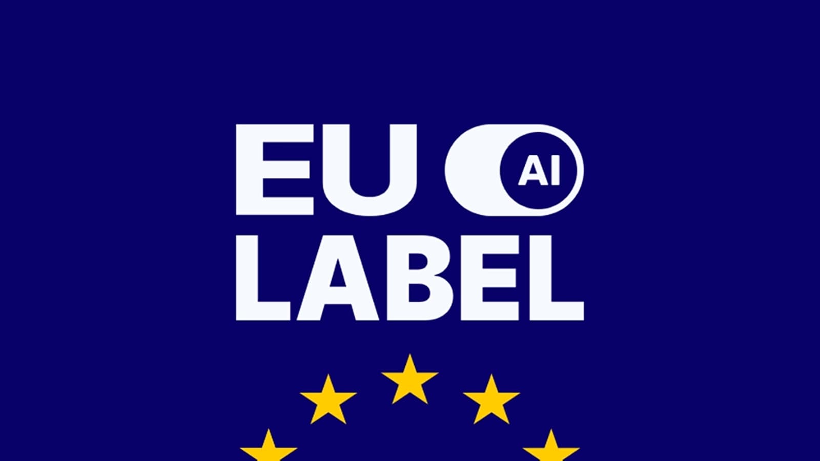 AI-generated advertising creative displaying an AI disclosure badge under EU AI Act transparency rules